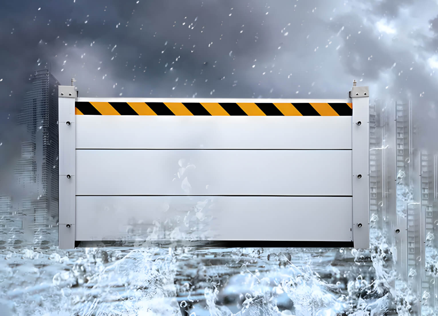 Panneau de contrôle des inondations en alliage d'aluminium
